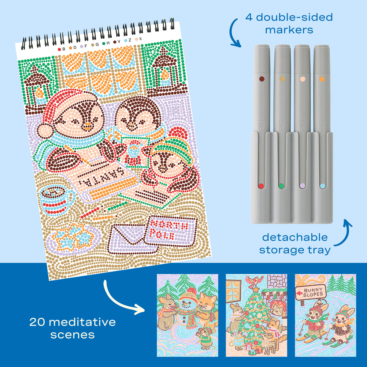 FlowArt® - Dot-By-Letter, Holiday Helpers