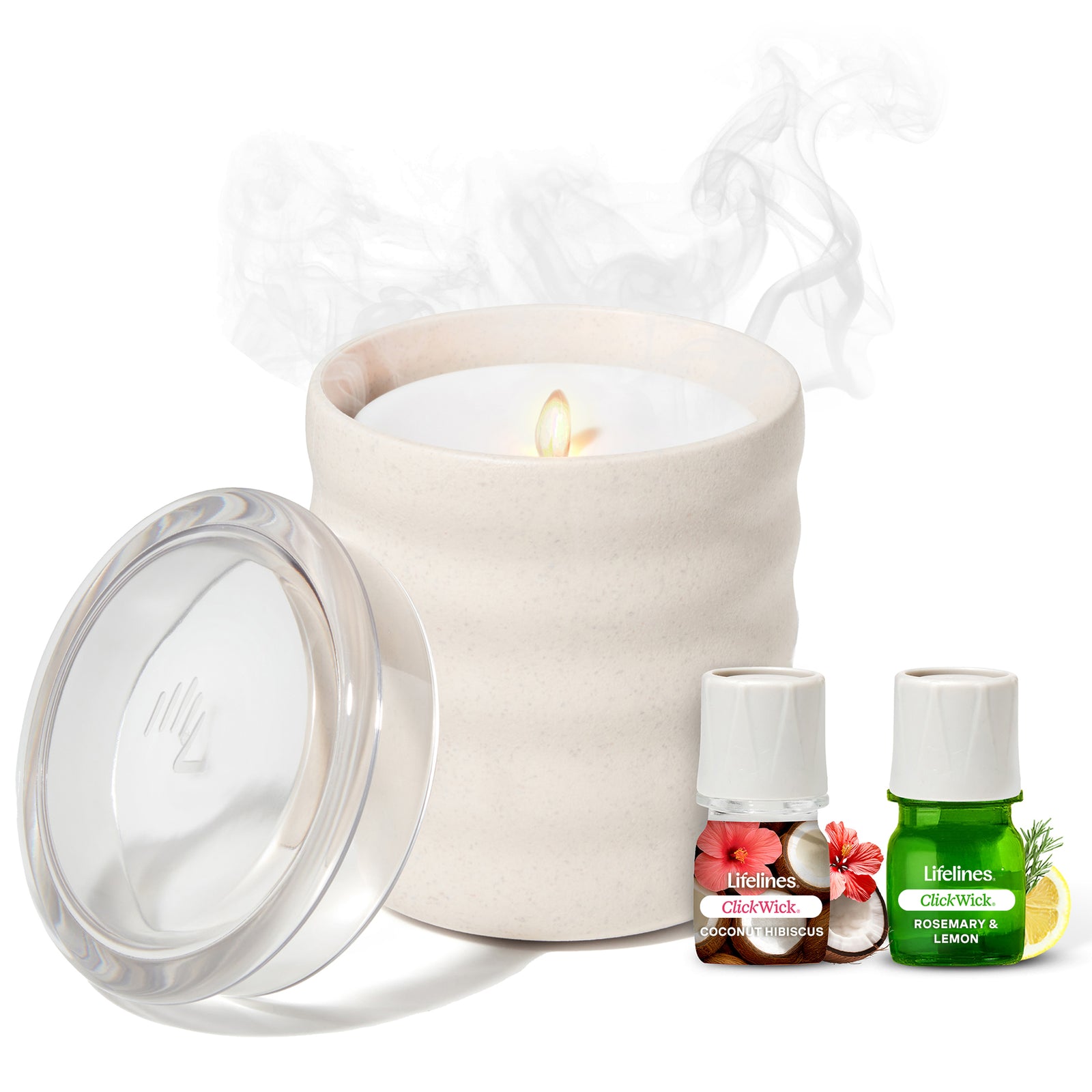 Flameless Candle Diffuser - Bubble Cream