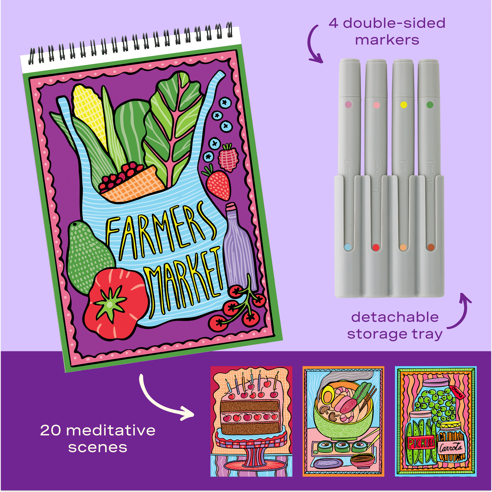FlowArt® - Color-to-Reveal, Foodie Fun – Lifelines