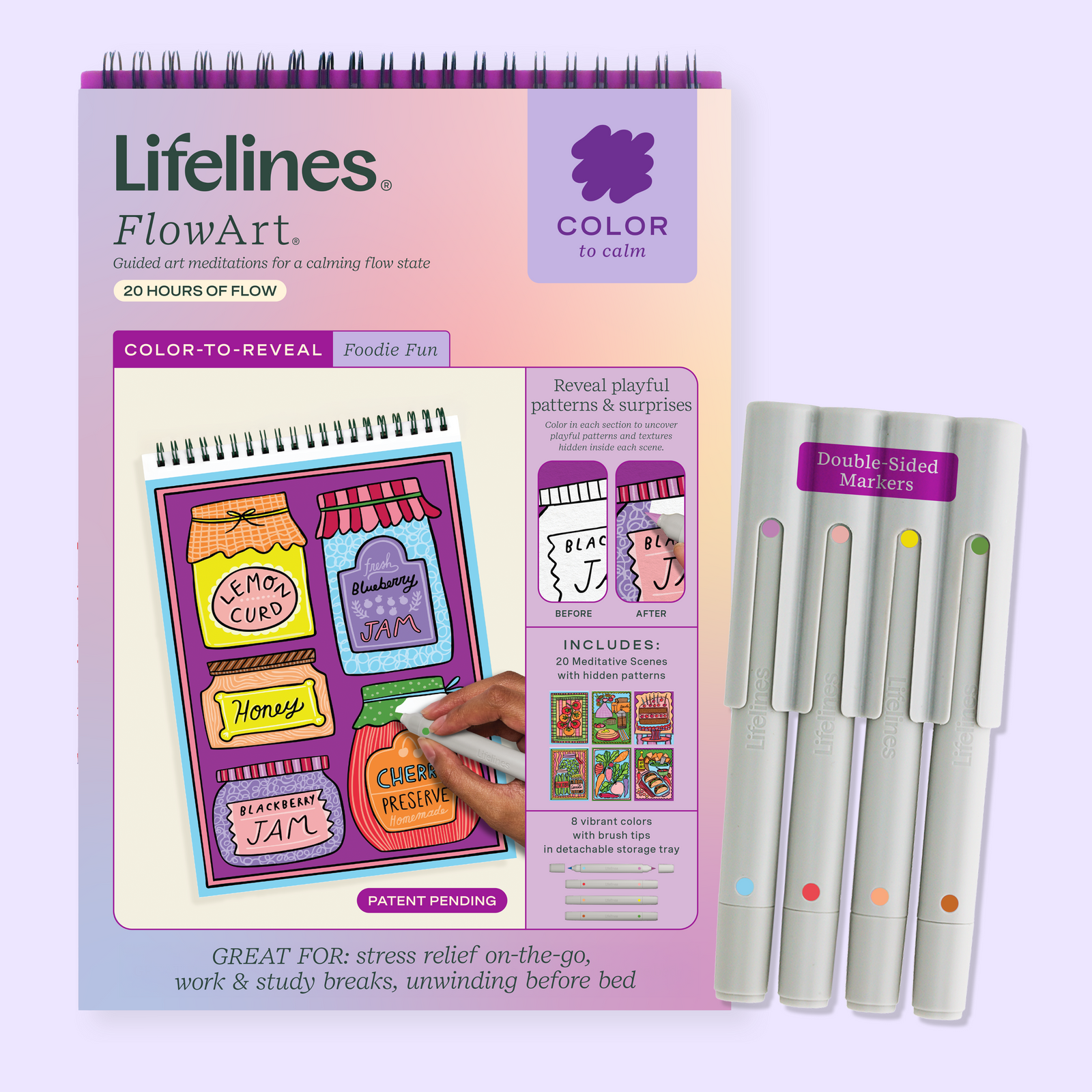 FlowArt® - Color-to-Reveal, Foodie Fun – Lifelines