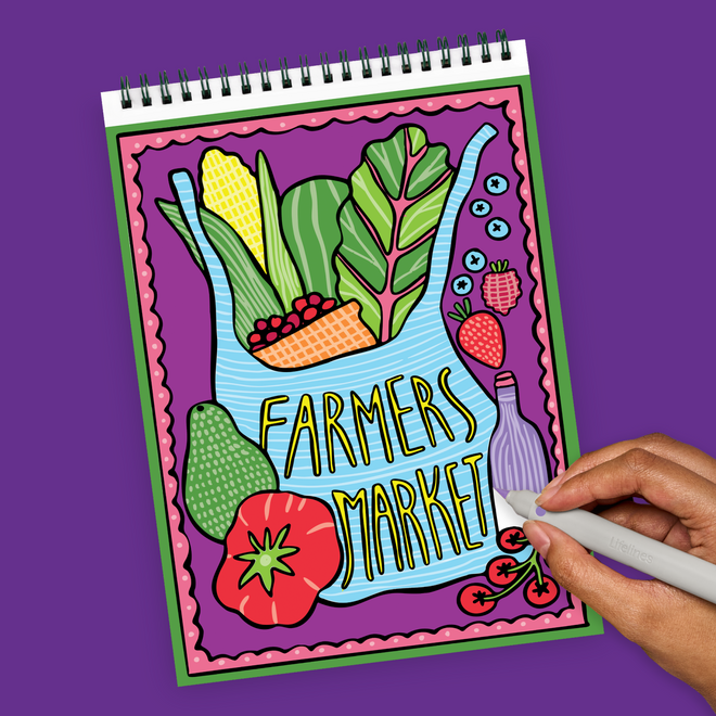 FlowArt® - Color-to-Reveal, Foodie Fun