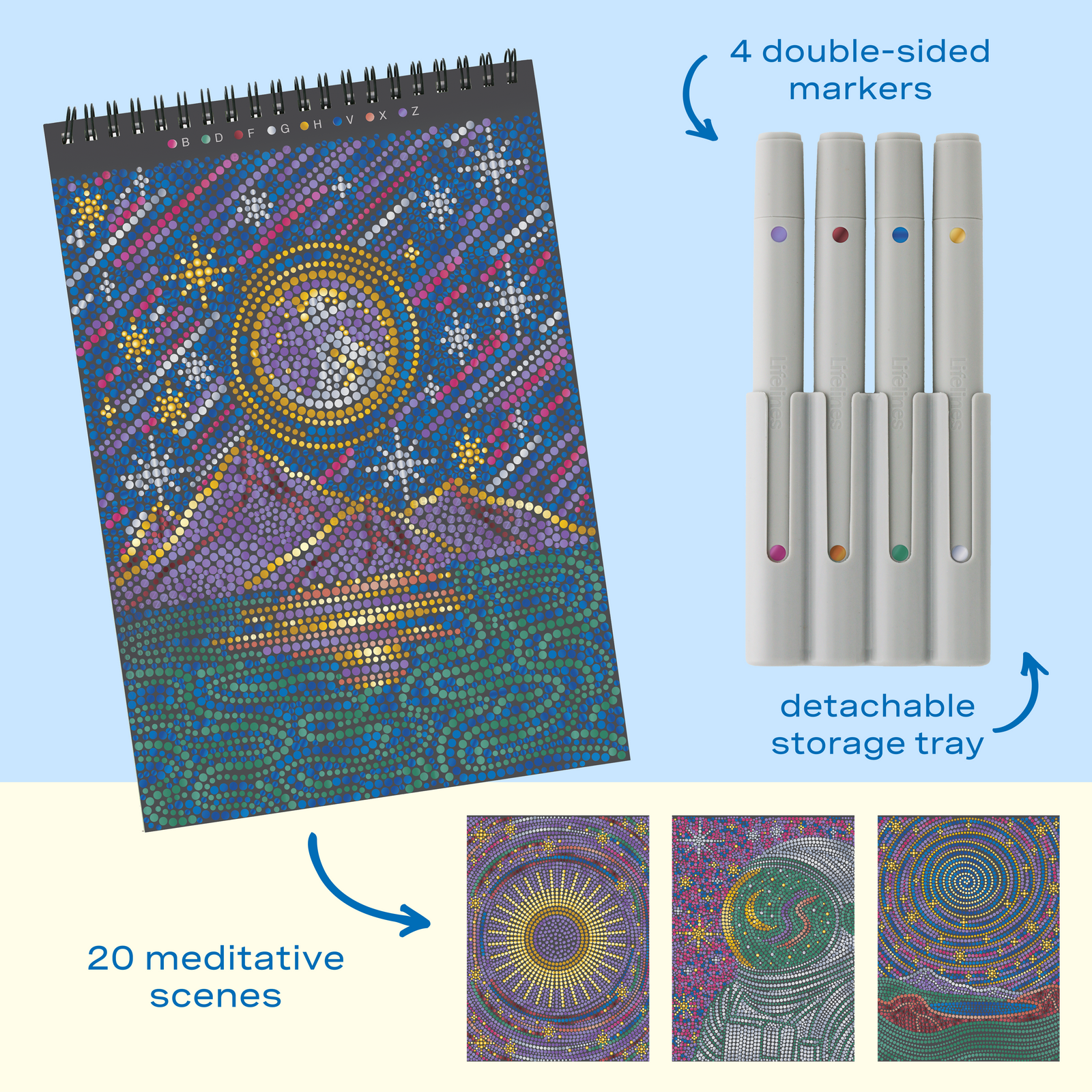 FlowArt® - Dot-By-Letter, Into the Galaxy - Metallic Ink