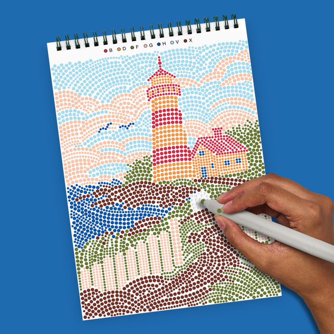 FlowArt® - Dot-By-Letter, Day at the Beach