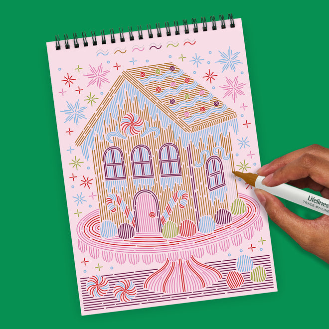 FlowArt® - Trace-by-Line, Gingerbread Delight
