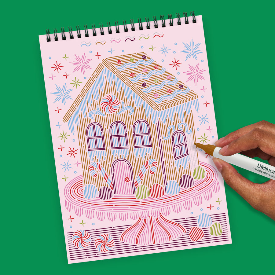 FlowArt® - Trace-by-Line, Gingerbread Delight