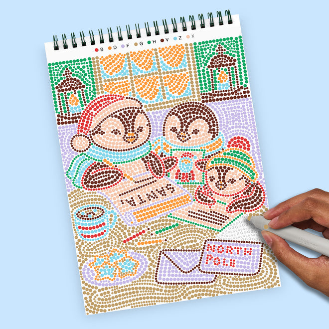 FlowArt® - Dot-By-Letter, Holiday Helpers