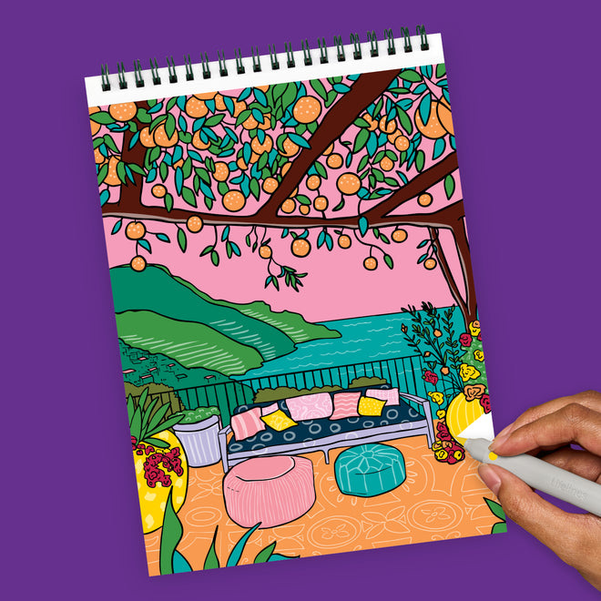FlowArt® - Scented Color-to-Reveal, Citrus Coastline