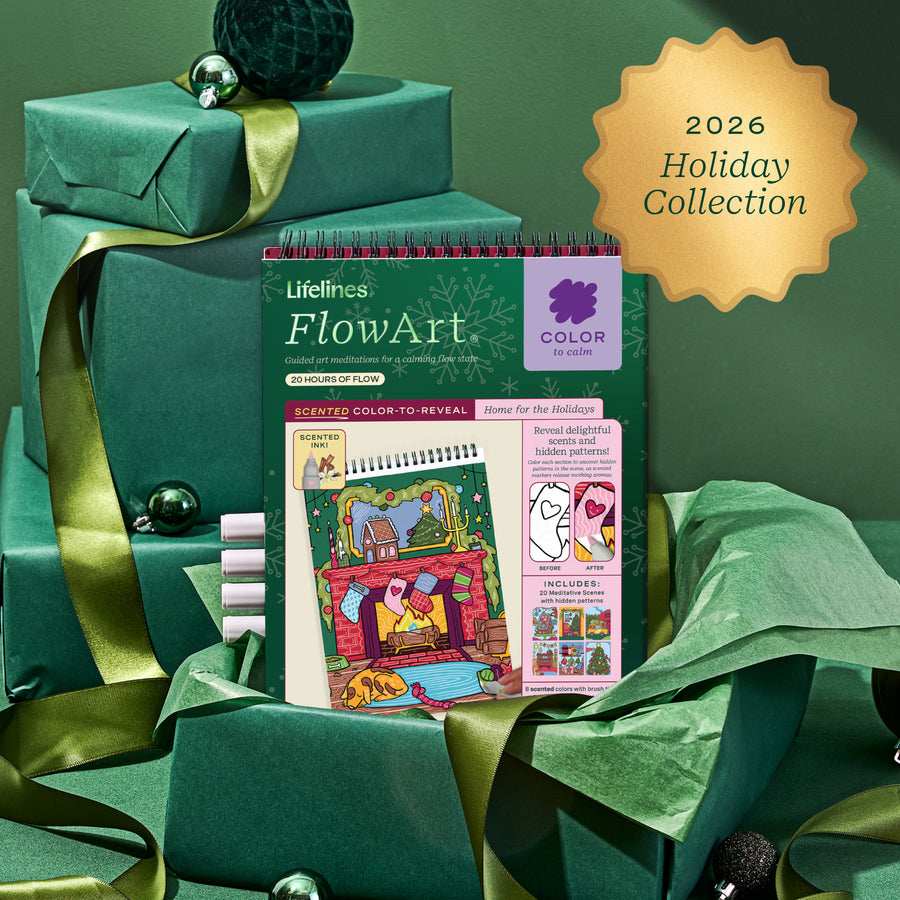 FlowArt® - Scented Color-to-Reveal, Home for the Holidays