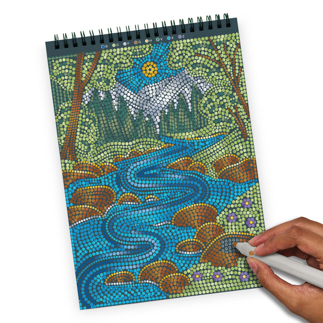 FlowArt® - Dot-By-Letter, Majestic Earth - Metallic Ink