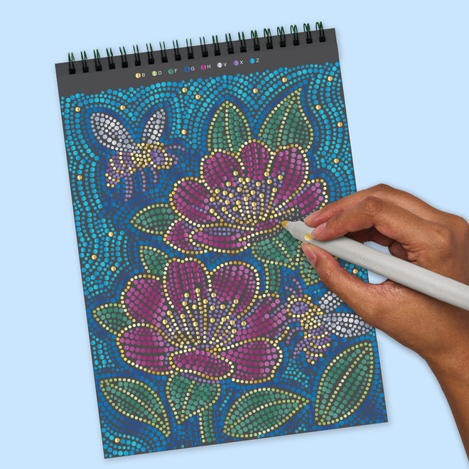 FlowArt® - Dot-By-Letter, Moonlit Garden - Metallic Ink