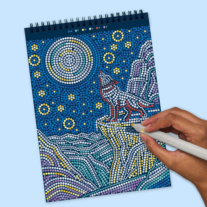FlowArt® - Dot-By-Letter, Winter's Glow - Metallic Ink