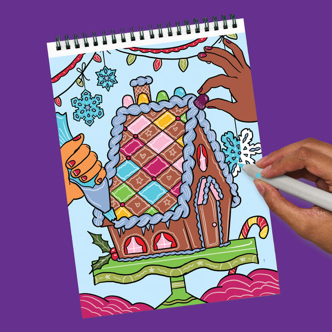 FlowArt® - Scented Color-to-Reveal, Home for the Holidays