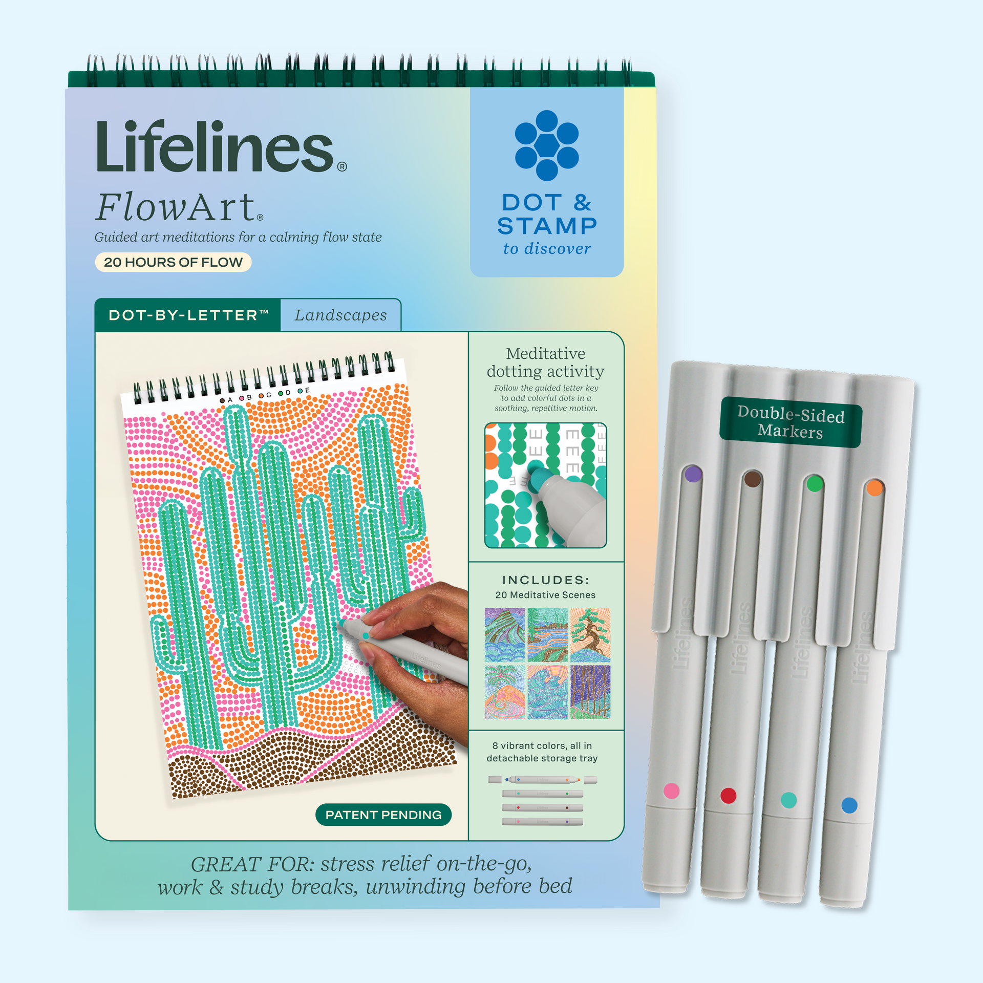 FlowArt® - Dot-By-Letter, Landscapes