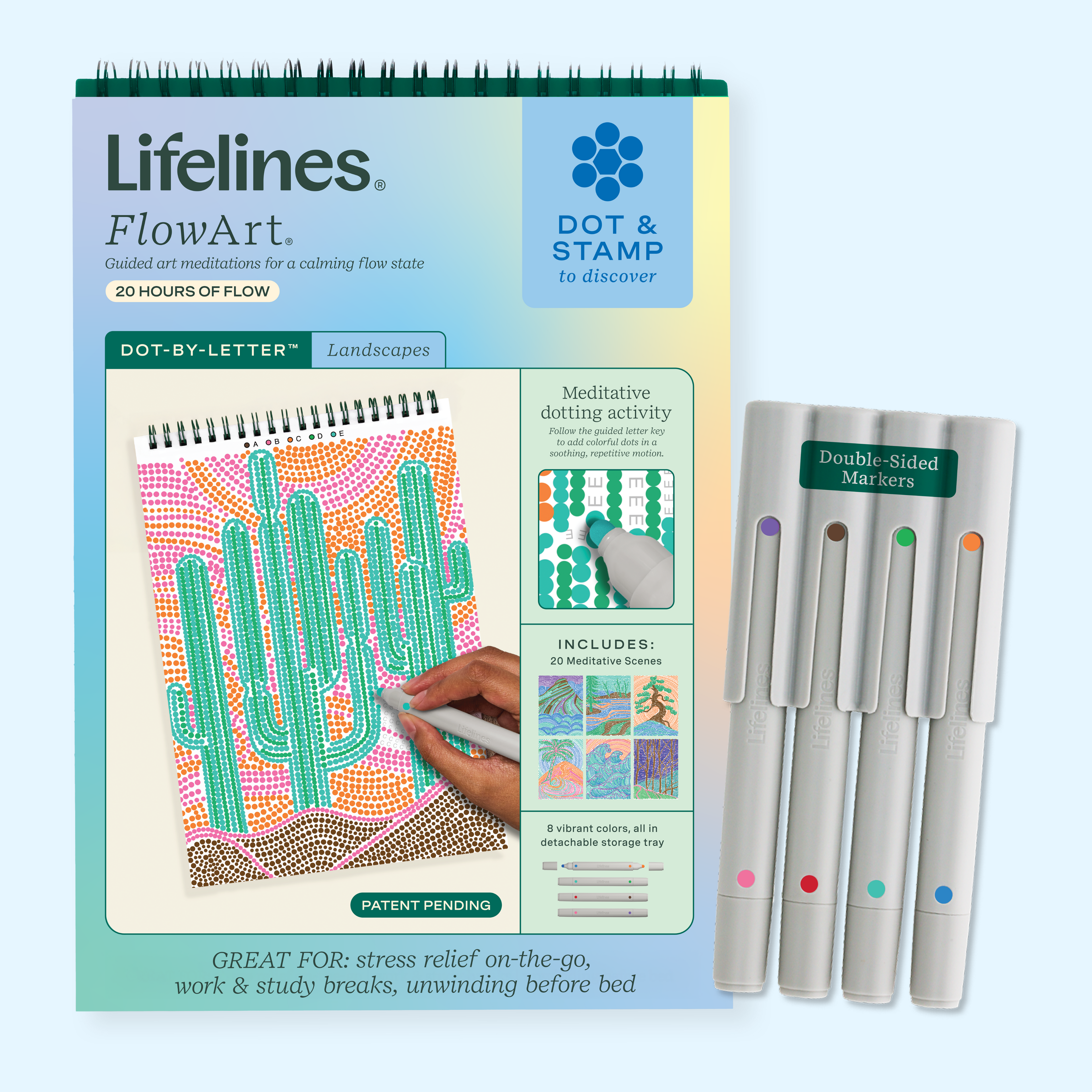 FlowArt® - Dot-By-Letter, Landscapes