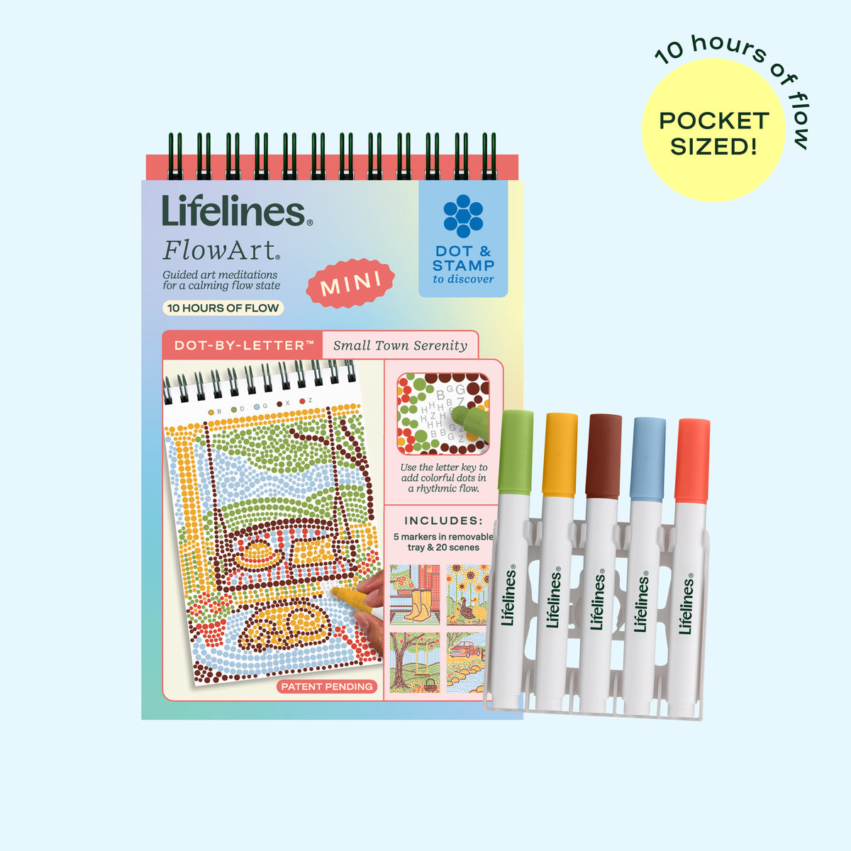 FlowArt® Mini - Dot-by-Letter Small Town Serenity