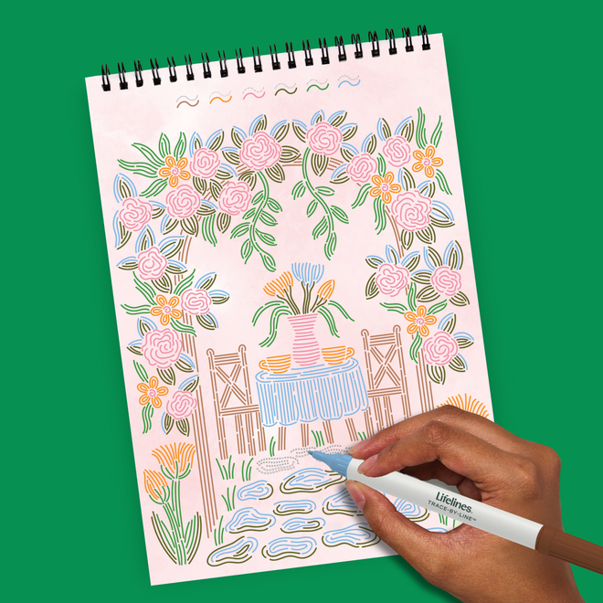 FlowArt® - Trace-By-Line, Brunch in Bloom