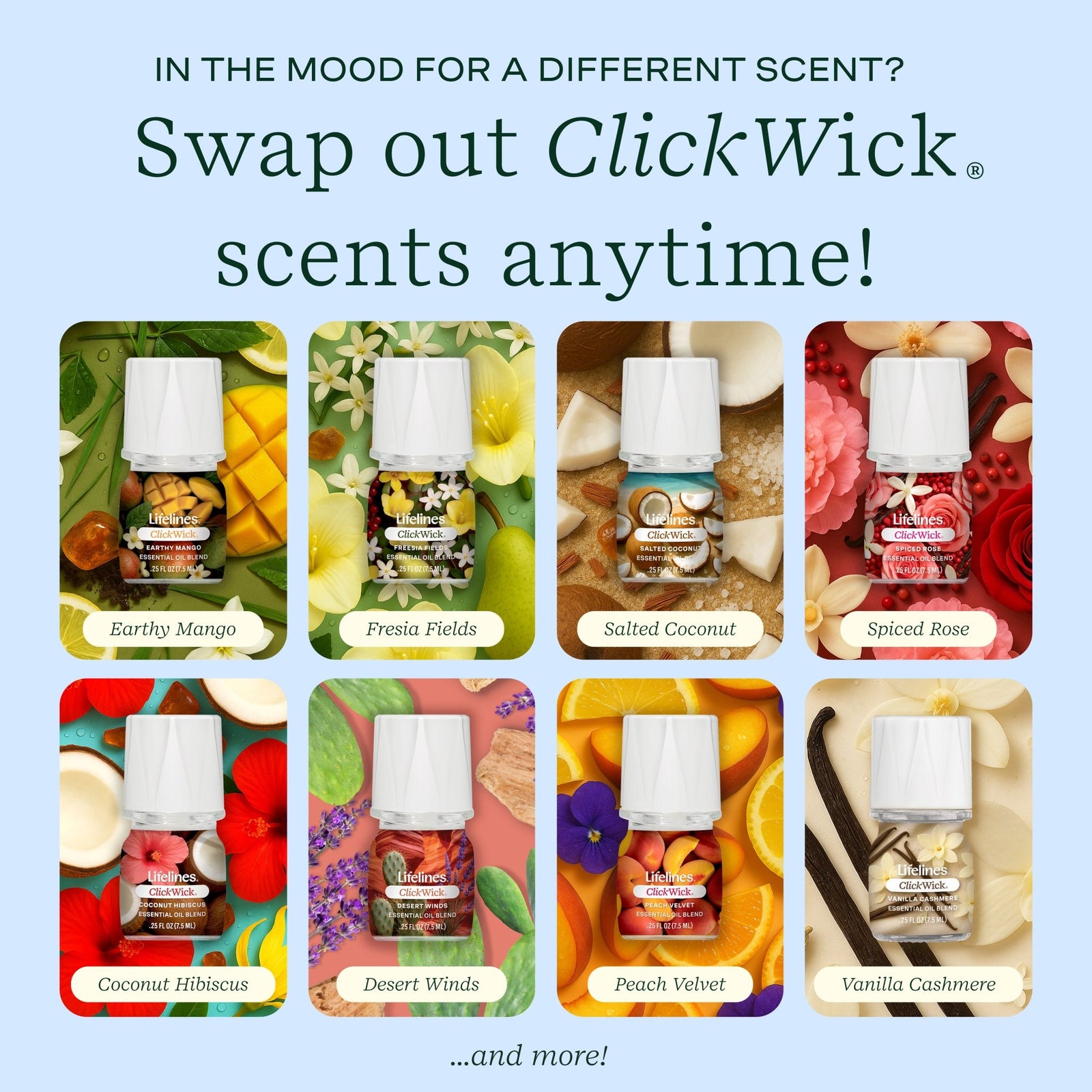 ClickWick® 7.5ml Single - Crisp Mountain Air - Lifelines
