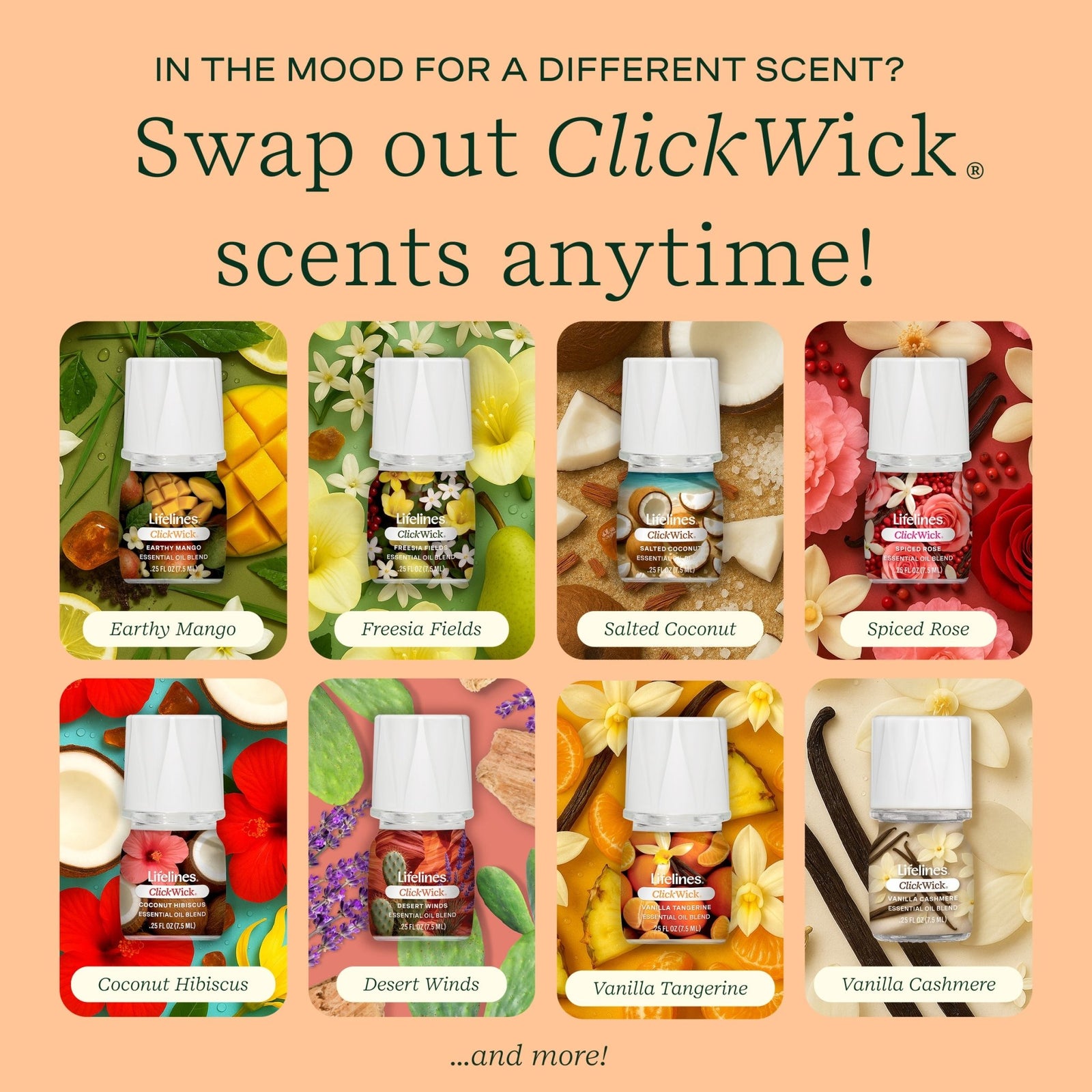 ClickWick® 7.5ml Single - Peach Velvet - Lifelines