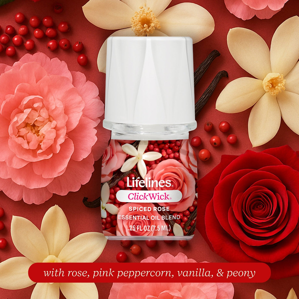 ClickWick® 7.5ml Single - Spiced Rose - Lifelines