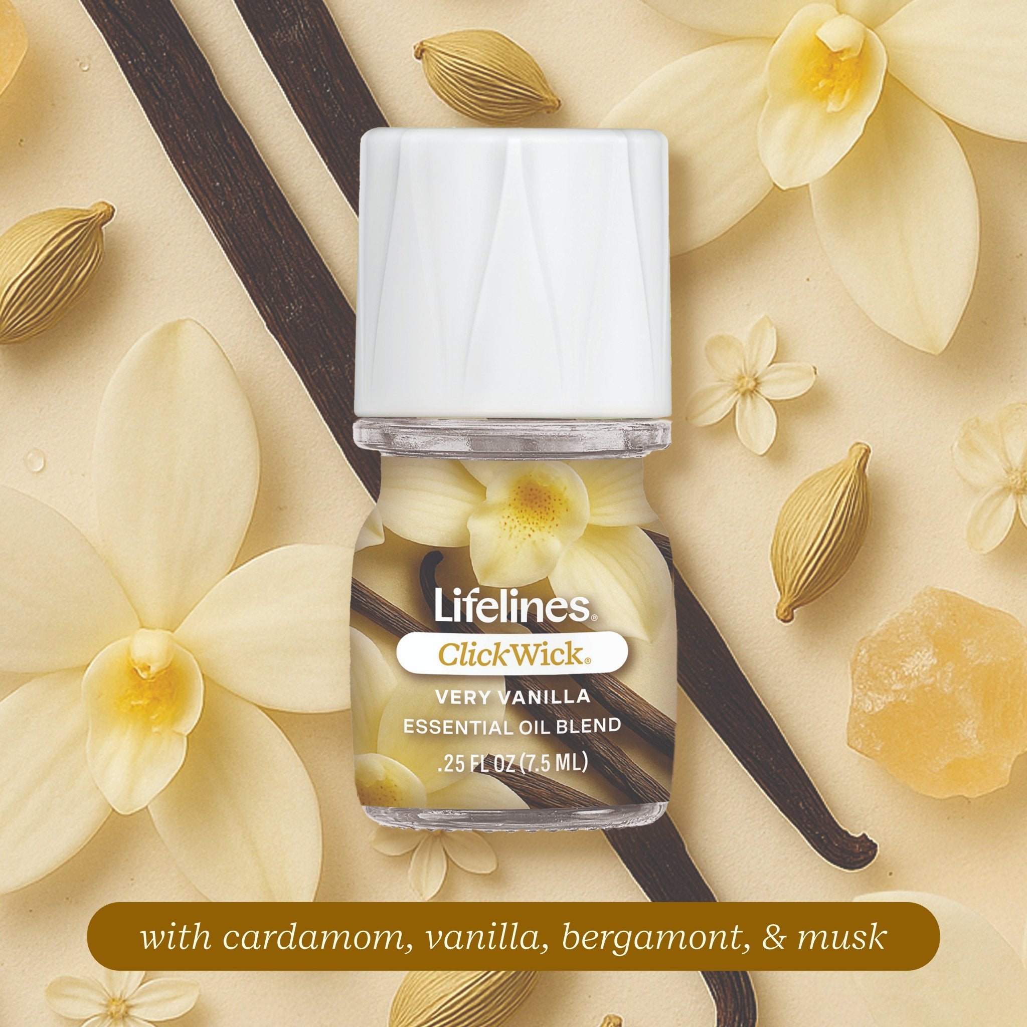 ClickWick® 7.5ml Single - Vanilla Cashmere – Lifelines