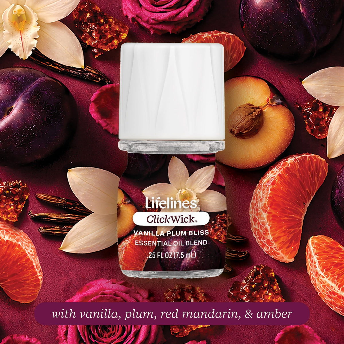 ClickWick® 7.5ml Single - Vanilla Plum Bliss - Lifelines