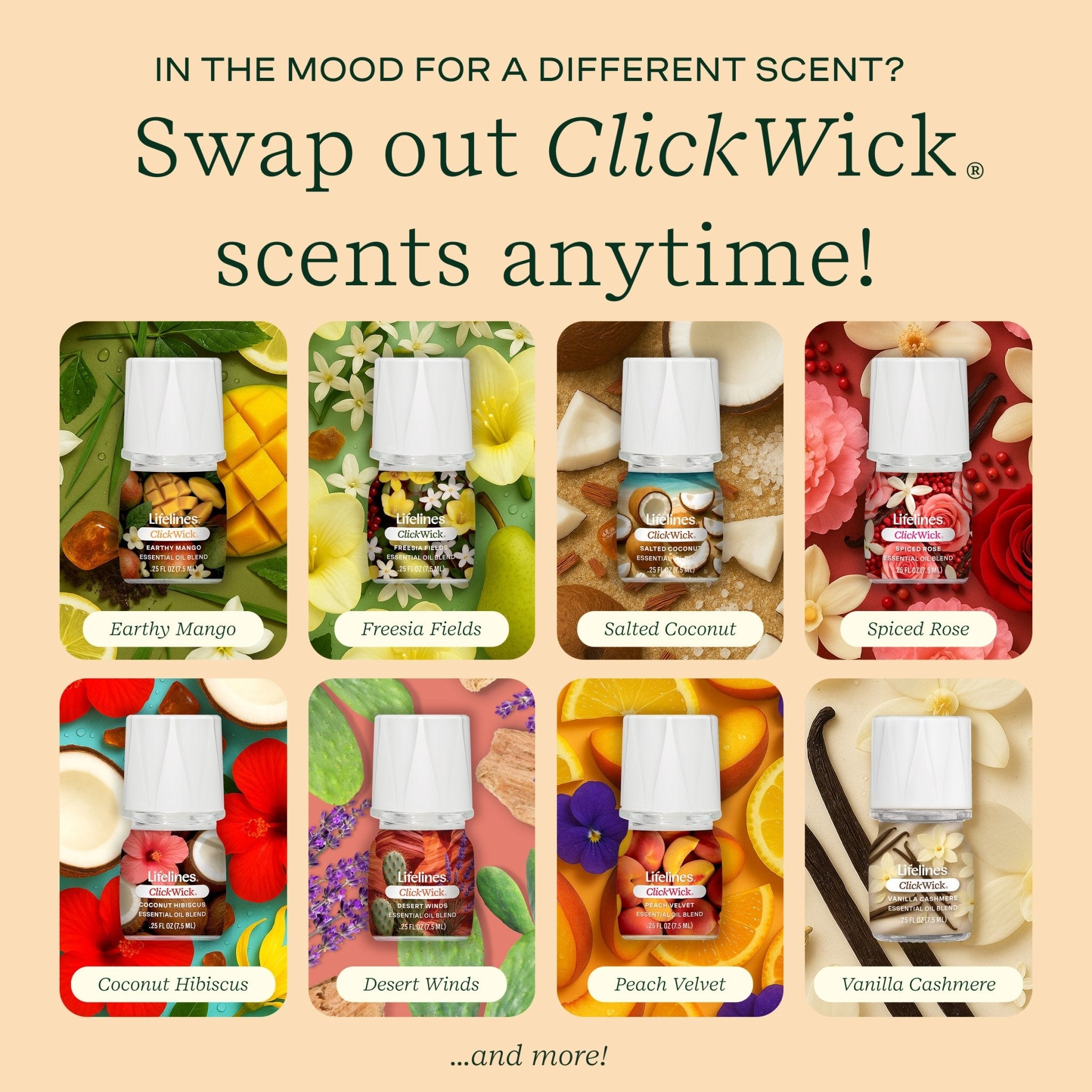 ClickWick® 7.5ml Single - Vanilla Tangerine – Lifelines