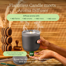 Flameless Candle Diffuser - Frosted Charcoal - Lifelines