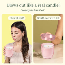 Flameless Candle Diffuser - Ribbed Pink - Lifelines