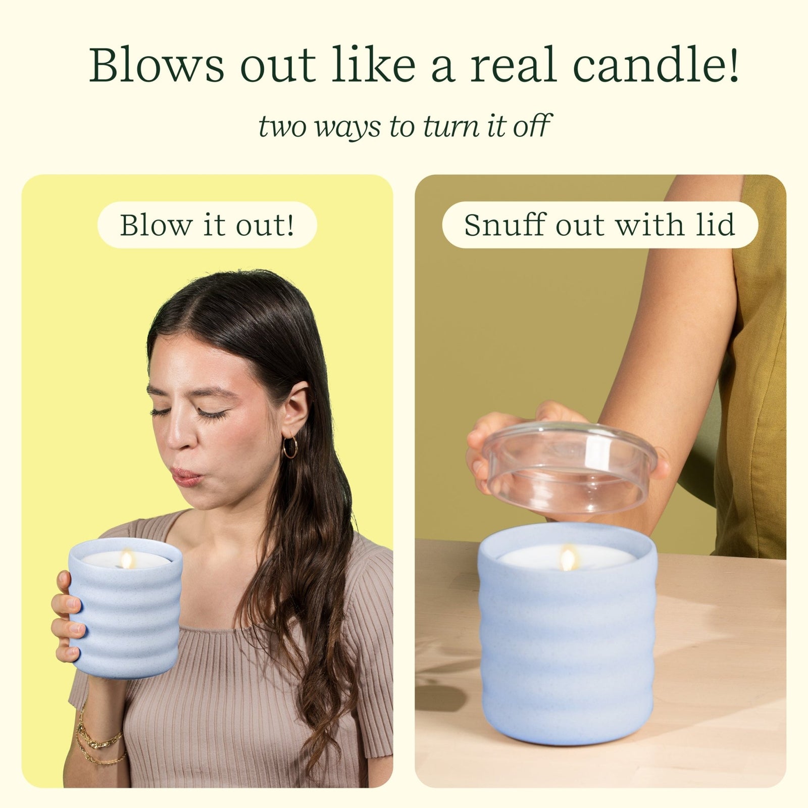 Flamless Candle Diffuser - Bubble Periwinkle - Lifelines