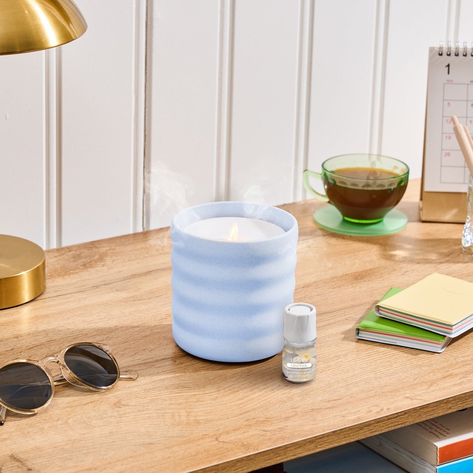 Flamless Candle Diffuser - Bubble Periwinkle - Lifelines