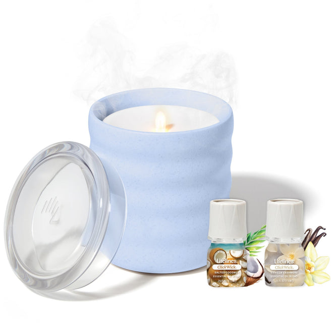 Flamless Candle Diffuser - Bubble Periwinkle - Lifelines