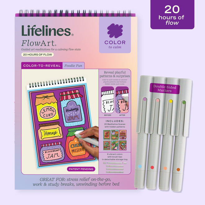 FlowArt® - Color - to - Reveal, Foodie Fun - Lifelines
