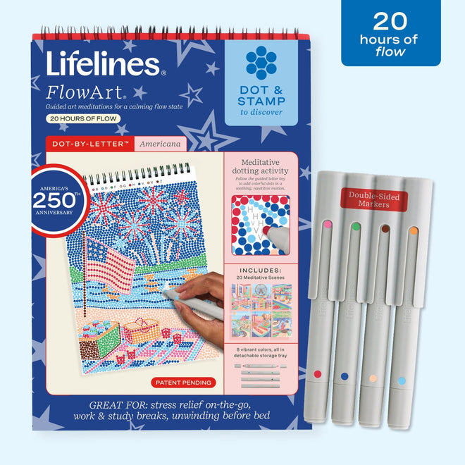 FlowArt® - Dot - By - Letter, Americana 250th Anniversary (LIMITED EDITION) - Lifelines