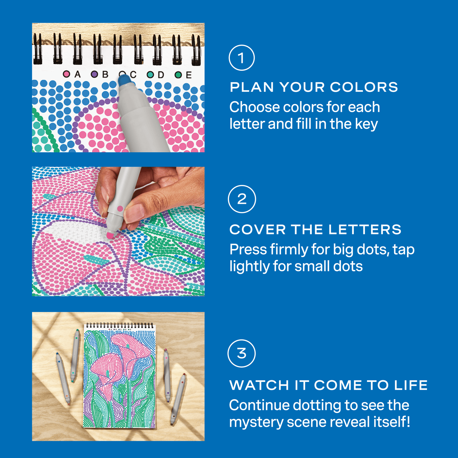 FlowArt® - Dot - By - Letter, Botanicals - Lifelines