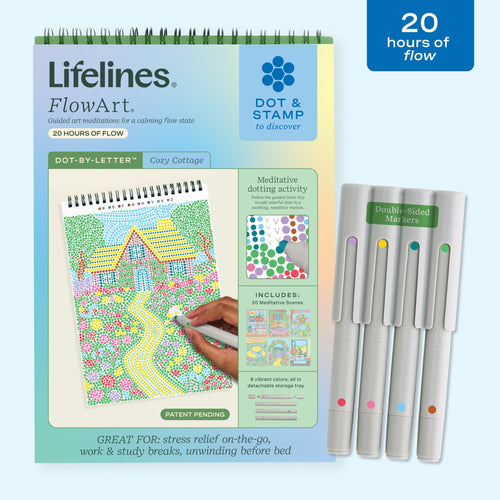 FlowArt® - Dot - By - Letter, Cozy Cottage - Lifelines