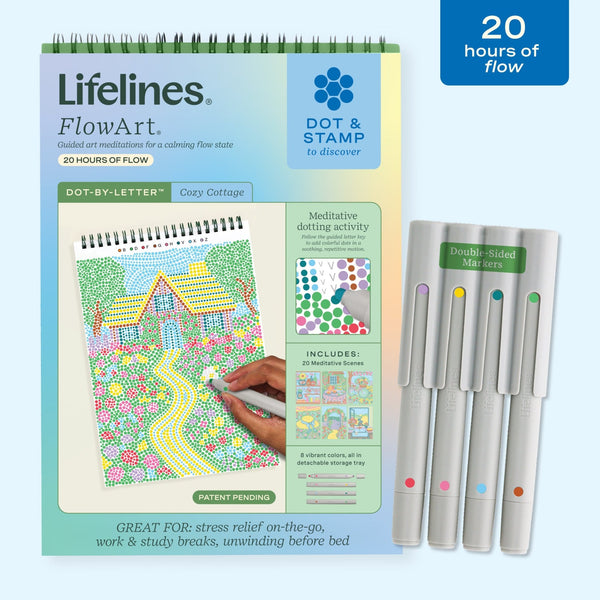 FlowArt® - Dot - By - Letter, Cozy Cottage - Lifelines