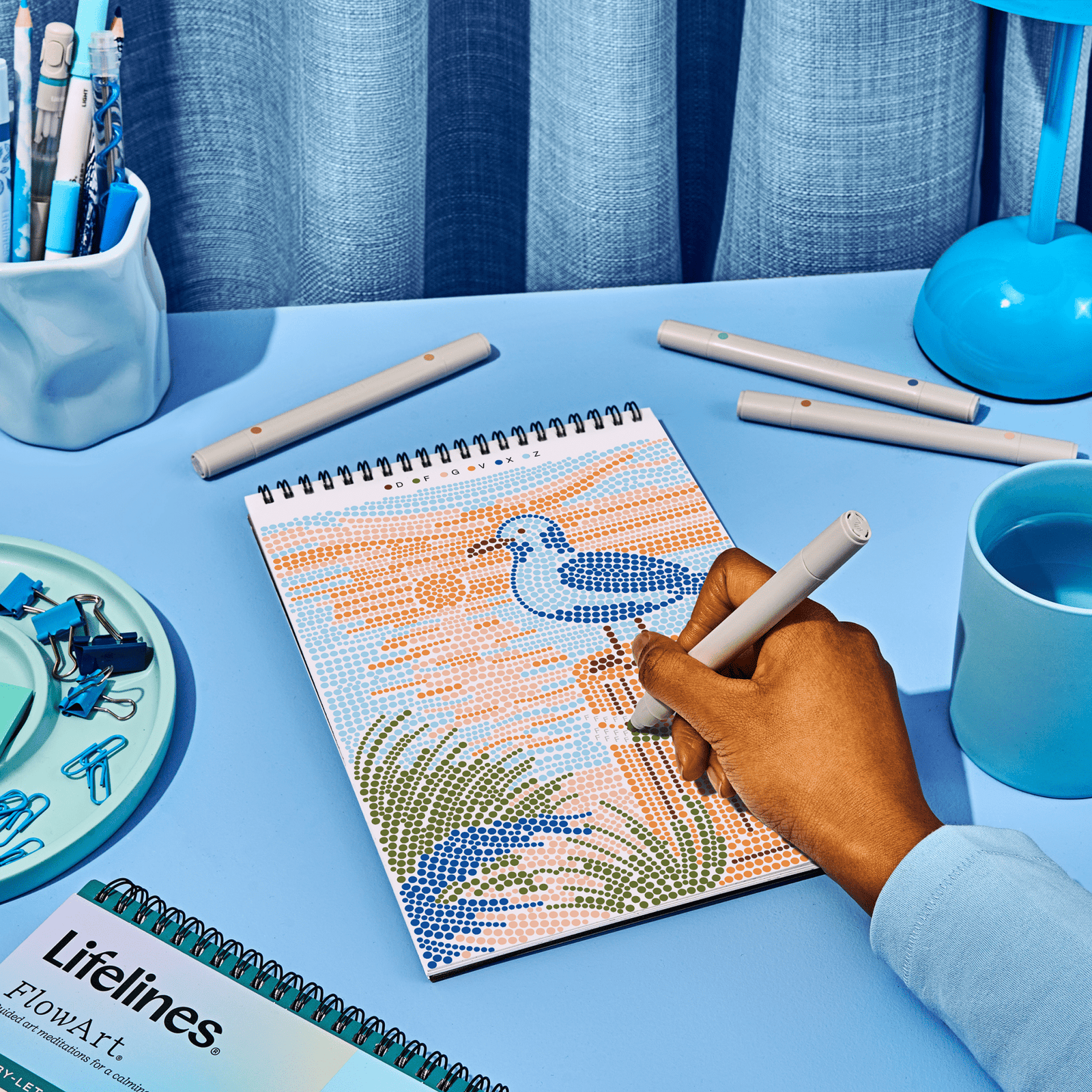 FlowArt® - Dot - By - Letter, Day at the Beach - Lifelines