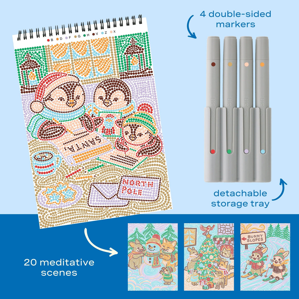 FlowArt® - Dot-By-Letter, Holiday Helpers - Lifelines