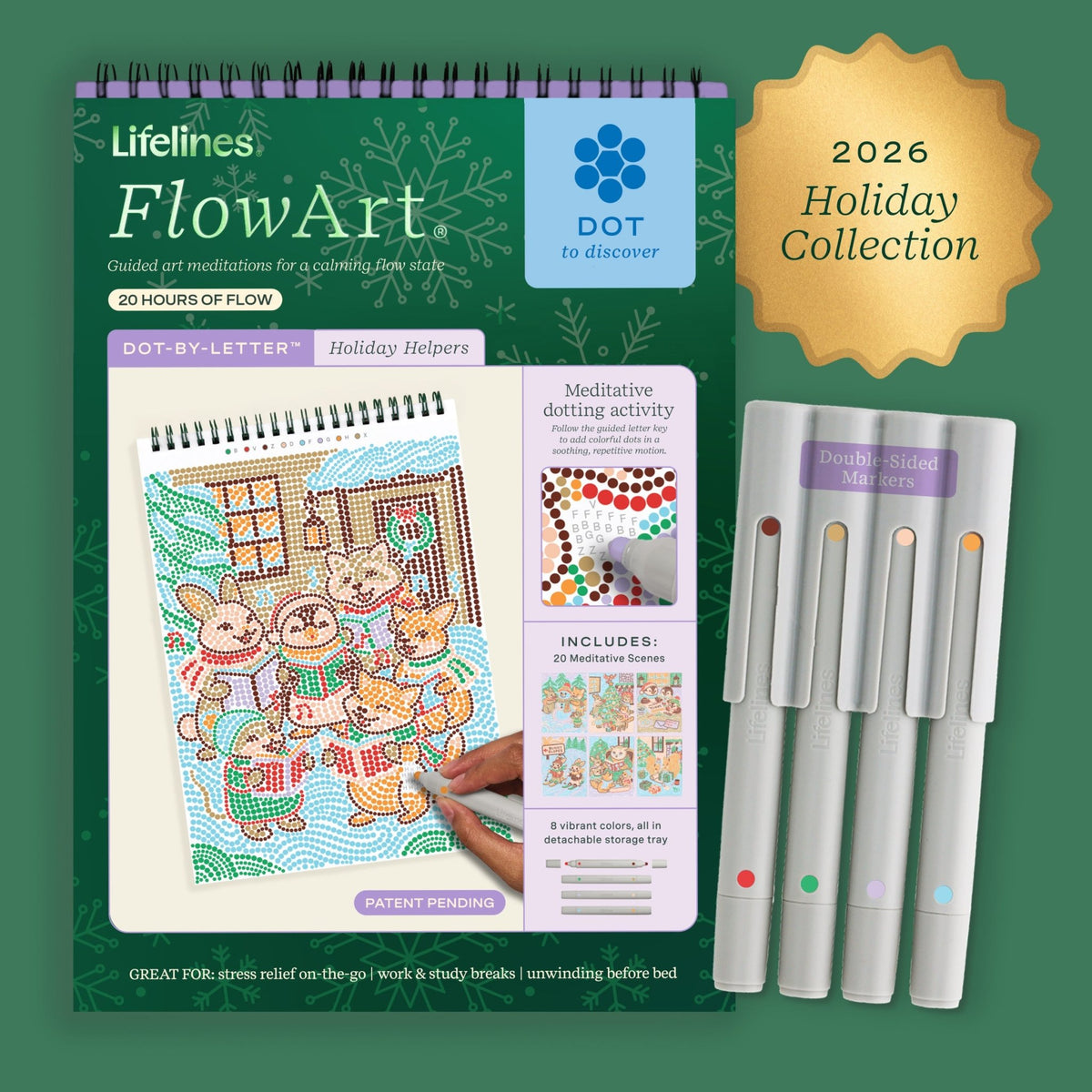 FlowArt® - Dot-By-Letter, Holiday Helpers - Lifelines