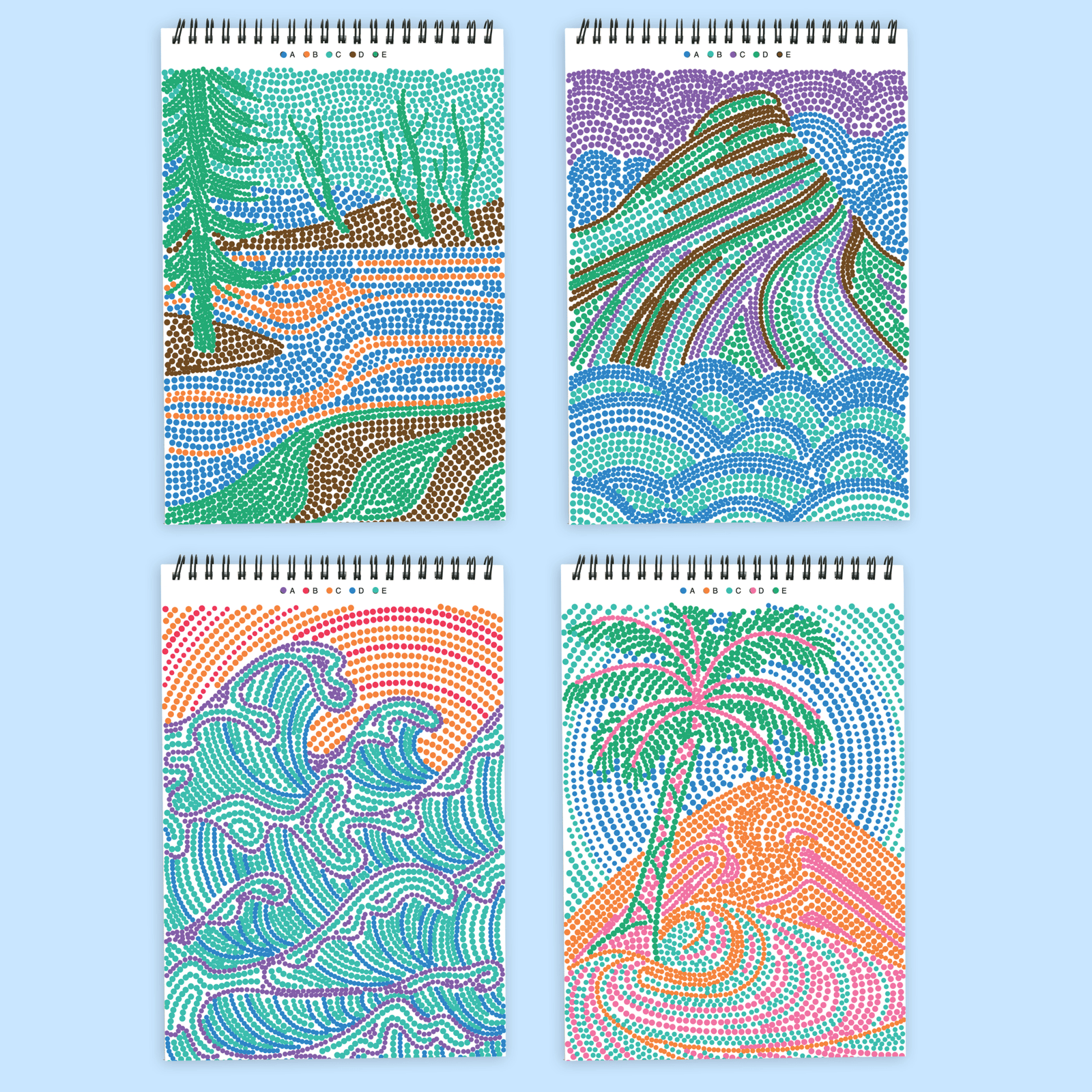 FlowArt® - Dot - By - Letter, Landscapes - Lifelines