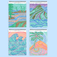 FlowArt® - Dot - By - Letter, Landscapes - Lifelines