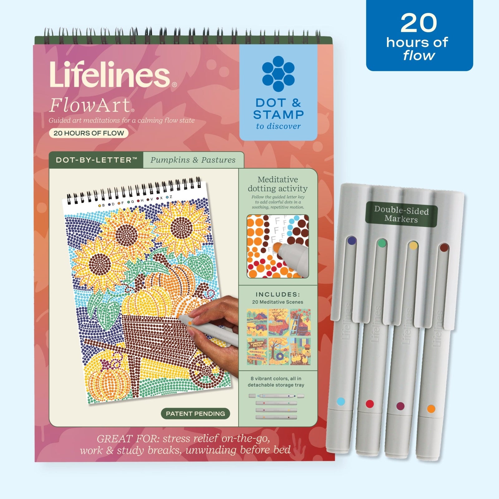 FlowArt® - Dot - By - Letter, Pumpkins & Pastures (LIMITED EDITION) - Lifelines