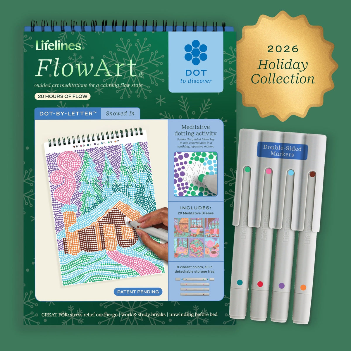 FlowArt® - Dot-By-Letter, Snowed In - Lifelines
