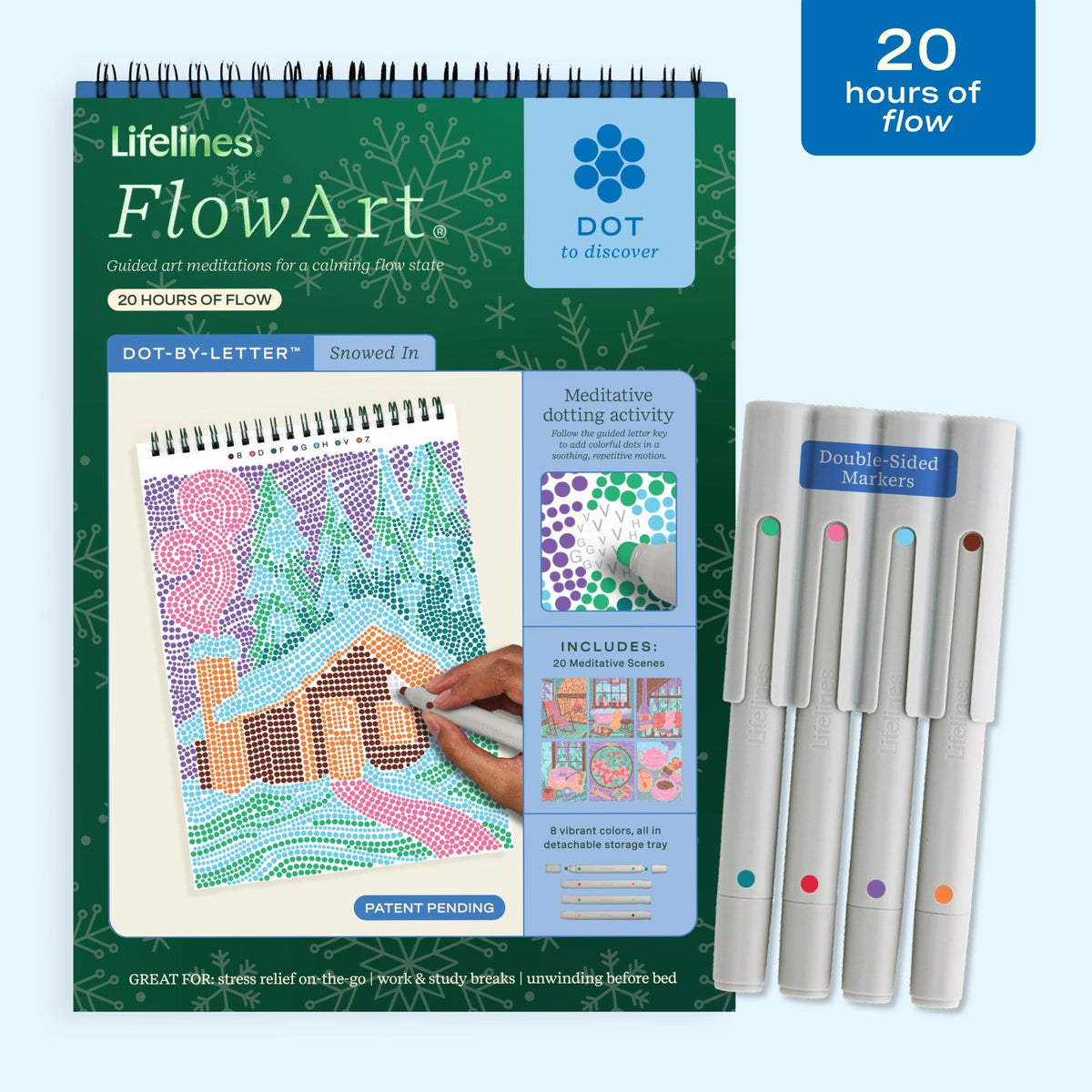 FlowArt® - Dot-By-Letter, Snowed In - Lifelines