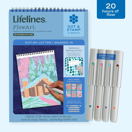 FlowArt® - Dot - By - Letter, Snowed In (LIMITED EDITION) - Lifelines