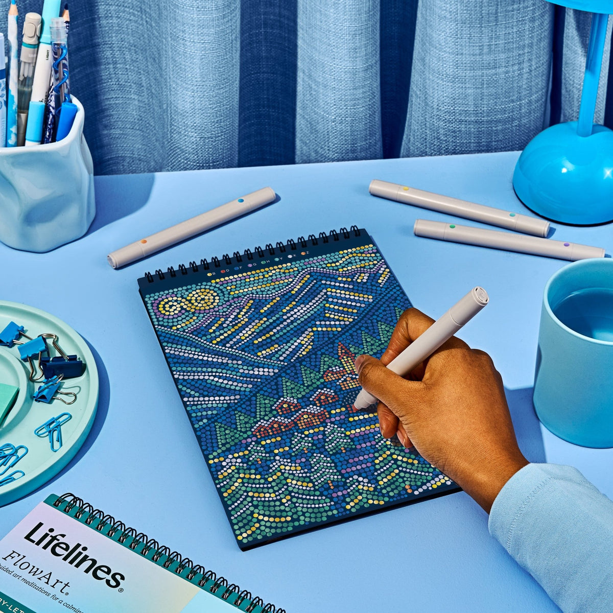 FlowArt® - Dot-By-Letter, Winter's Glow - Metallic Ink - Lifelines