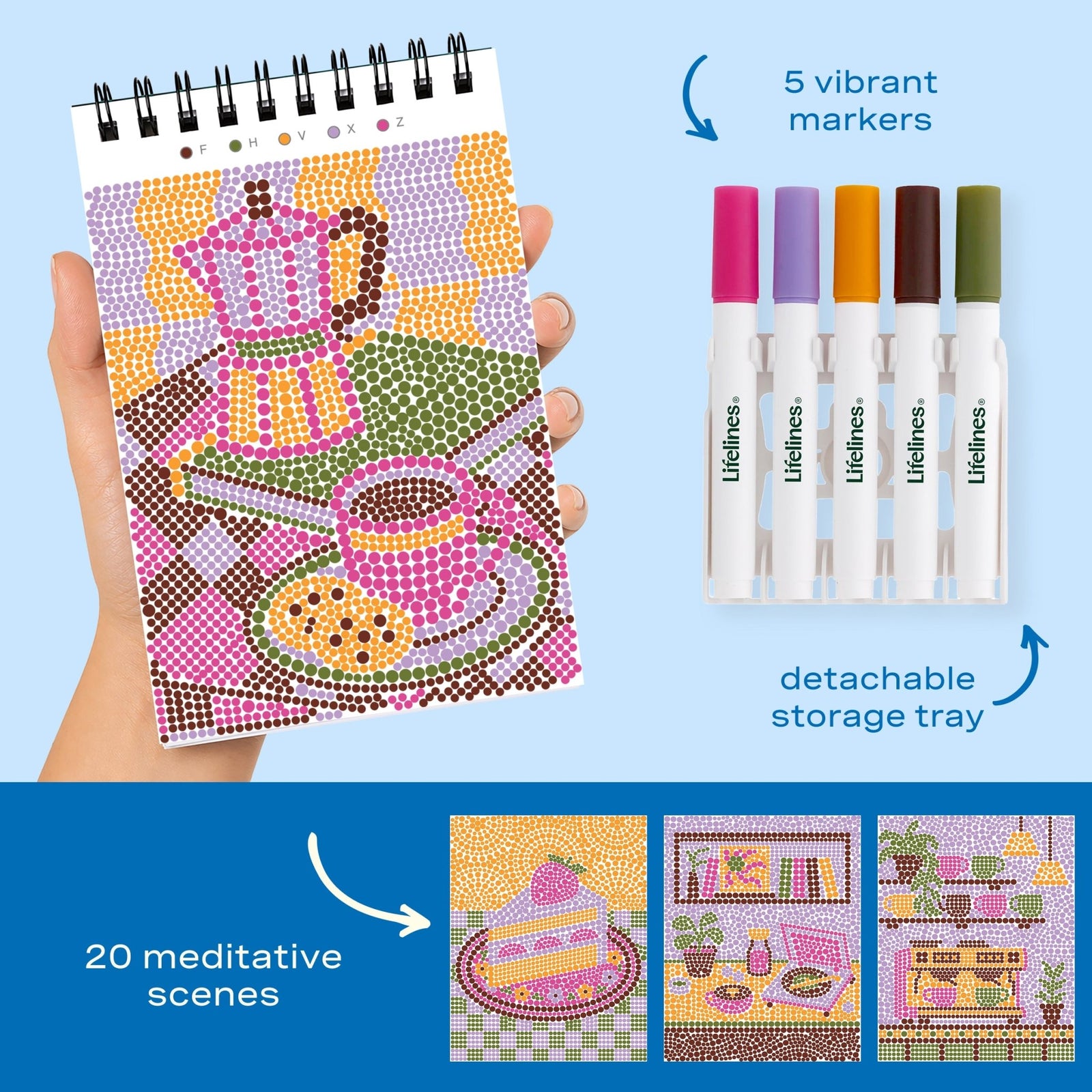 FlowArt® Mini - Dot - by - Letter Café Comforts - Lifelines