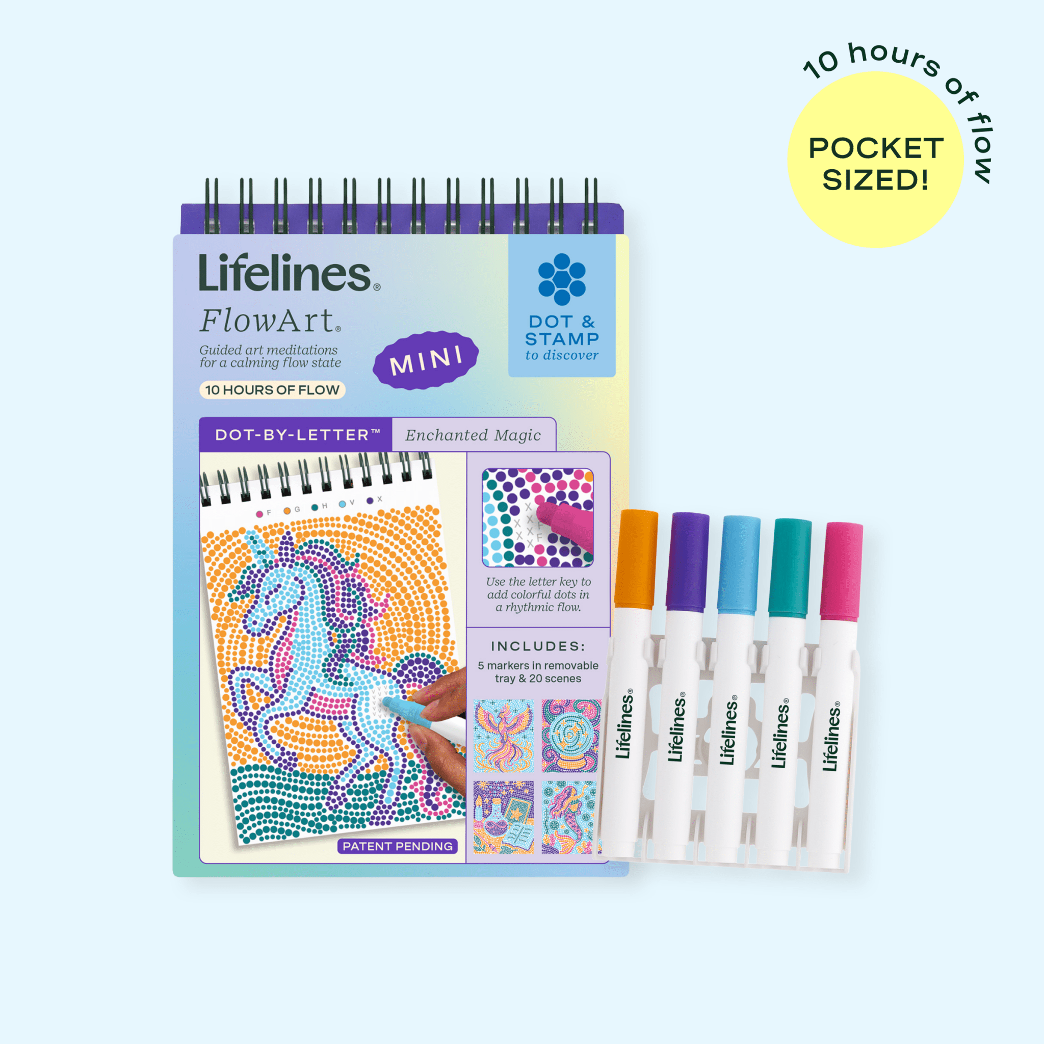 FlowArt® Mini - Dot - by - Letter Enchanted Magic - Lifelines
