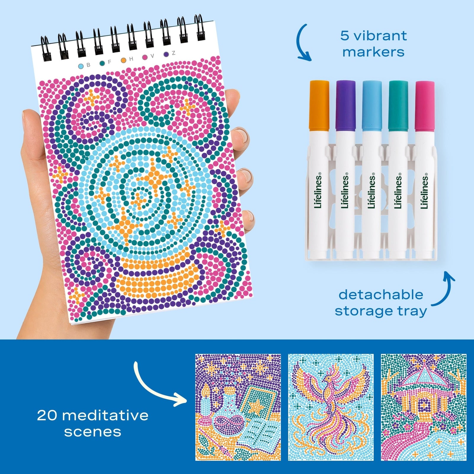 FlowArt® Mini - Dot - by - Letter Enchanted Magic - Lifelines