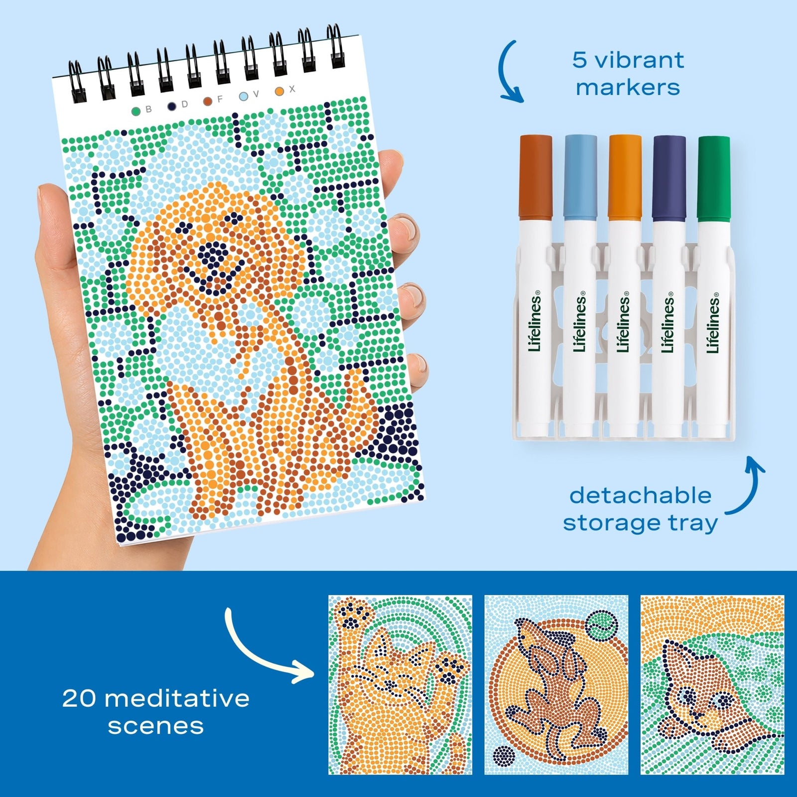 FlowArt® Mini - Dot - by - Letter Furry Friends - Lifelines